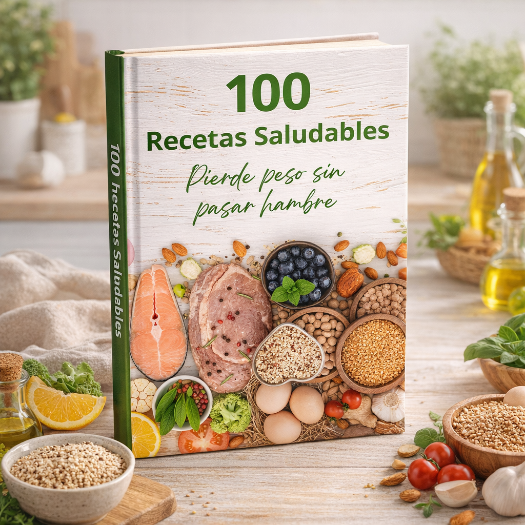 100 recetas saludables + Bonos Incluidos